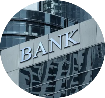 銀行のビル外観のイメージ画像